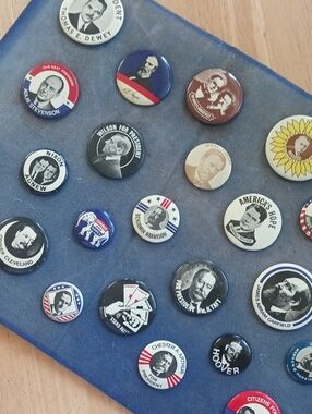 Vintage Political Campaign Pinback Button Collection